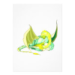 Dragón amarillo de la fantasía comunicado