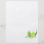 Dragón amarillo de la fantasía flyer personalizado