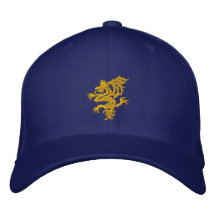 dragón AMARILLO tribal Gorra De Beisbol