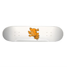 Dragón anaranjado lindo patines 