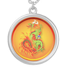 Dragón-Año llameante del collar del dragón
