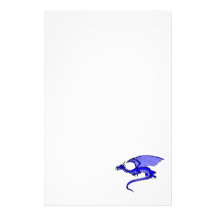 Dragón azul papelería de diseño