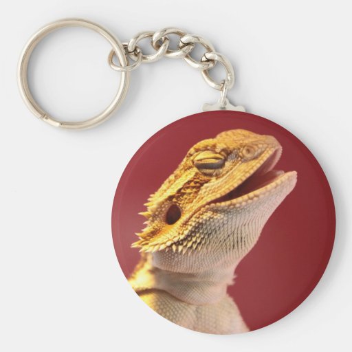 Dragón barbudo de risa llavero personalizado