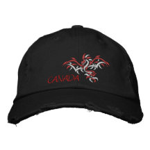 dragón Canadá del sol, Gorra De Béisbol