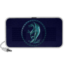 Dragón céltico azul sistema altavoz
