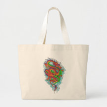 Dragón chino 2 bolsas de mano