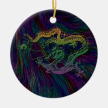 Dragón chino: Arco iris secundario Ornamentos De Reyes