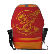 Dragón chino bolsa de mensajeria 