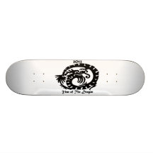 Dragón chino del Año Nuevo 2012 Tabla De Skate