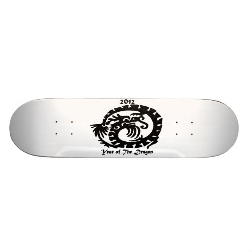 Dragón chino del Año Nuevo 2012 Tabla De Skate