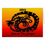 Dragón chino del Año Nuevo 2012 Tarjeta