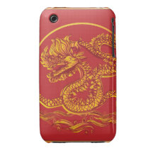 Dragón chino del Año Nuevo iPhone 3 Case-Mate Protector
