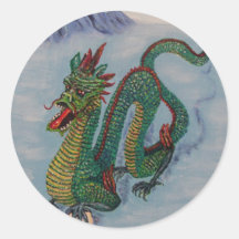 Dragón chino del destino pegatina