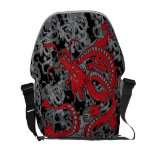 Dragón chino - dragón chino rojo del Año Nuevo Bolsa De Mensajería