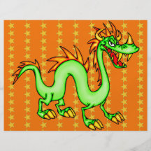 Dragón chino hermoso tarjeton