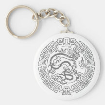 Dragón chino (largo) llaveros personalizados