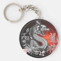 Dragón chino llavero