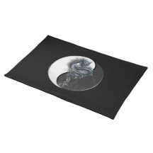 Dragón chino Placemat de Yin Yang Manteles