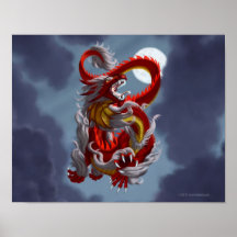 Dragón chino impresiones