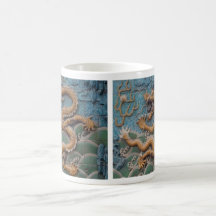 Dragón chino tazas de café