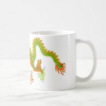 Dragón chino (v9) tazas de café