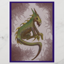 Dragón cómico tarjetas publicitarias