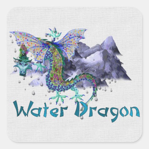 Dragón de agua pegatinas  