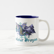 Dragón de agua taza