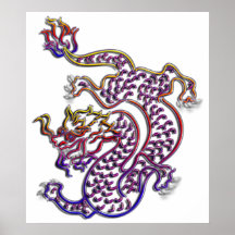 dragón de China Impresiones