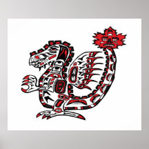 Dragón de la costa oeste impresiones