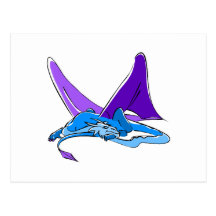 Dragón de la fantasía el dormir postal