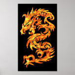 Dragón de la llama poster