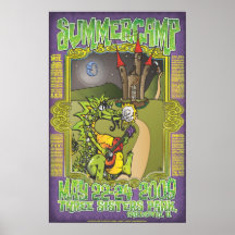 Dragón de las palmaditas para el camp_final_zazzle posters
