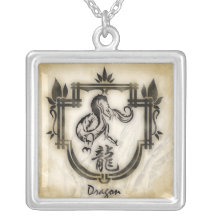 Dragón de los chinois del zodiaque de Pendentif Pendiente Personalizado