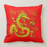Dragón de oro almohadas