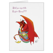 Dragón de Pascua Felicitación