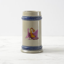 Dragón de reclinación de la fantasía tazas de café