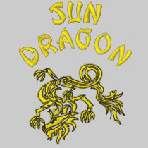 Dragón de Sun camisetas bordadas