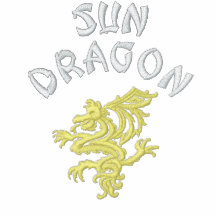 Dragón de Sun Sudadera Bordada