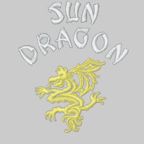 Dragón de Sun camisetas bordadas