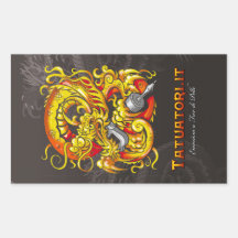 Dragón de Tattooer Rectangular Altavoz
