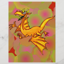 Dragón de vuelo tarjetón