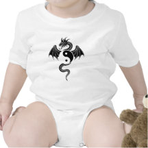 Dragón de Ying-Yang Trajes De Bebé