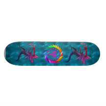 Dragón del arco iris patin personalizado