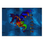 Dragón del arco iris tarjeta de negocio