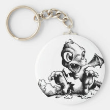 dragón del bebé llavero