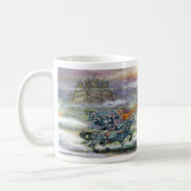 Dragón del caballero n tazas