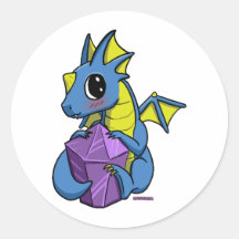 dragón del chibi pegatina
