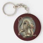 Dragón del chino del vintage llaveros personalizados