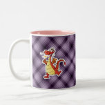 Dragón del dibujo animado; Púrpura Tazas De Café